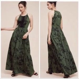 NWT! Anthropology RANNA GILL Herbaliste Boho Chic Maxi Dress. Size 2